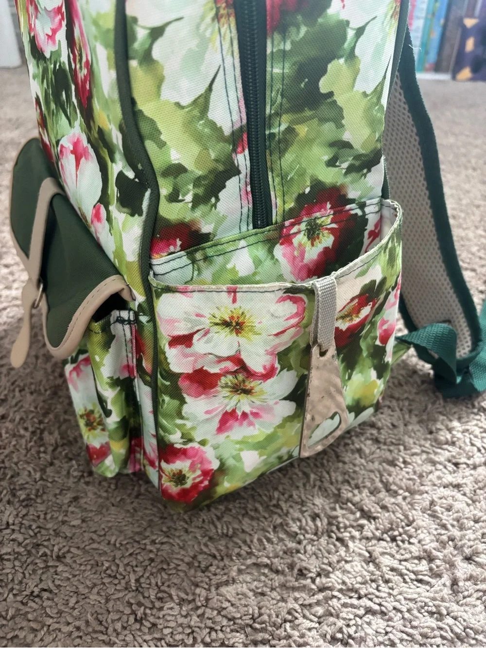 Floral Green Cooler Backpack - Women Bags